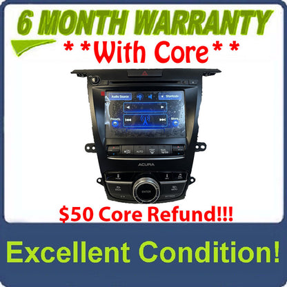 2015 - 2017 Acura TLX OEM Non Navigation Radio Display Screen Receiver w/ Controller