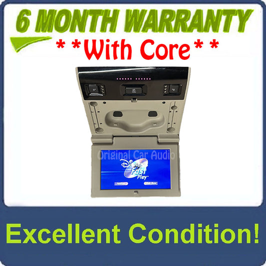 2015 - 2020 Chevrolet Chevy GMC Cadillac OEM Rear Seat Entertainment DVD Display Monitor SHALE