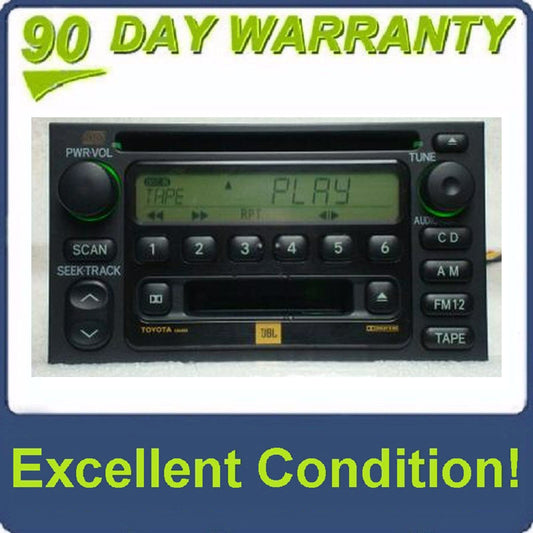 Toyota Camry Sequoia Tundra Sienna JBL Radio Tape and CD Player
