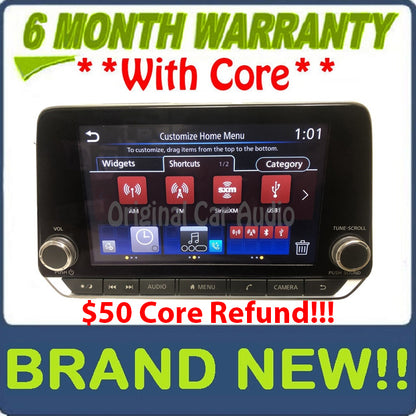 New 2019 - 2020 Nissan Altima OEM Apple Car Play Android Auto AM FM Bluetooth Multi Media Radio Receiver