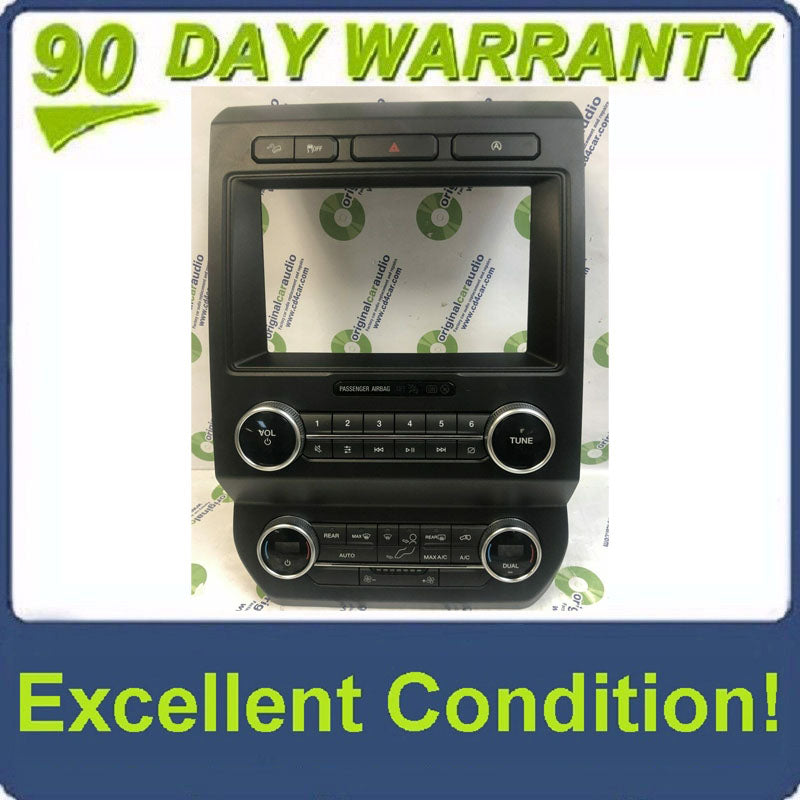 2019 Ford Expedition OEM 8' Touch Screen Display Dual Auto Climate Heater AC Radio Control Panel Bezel