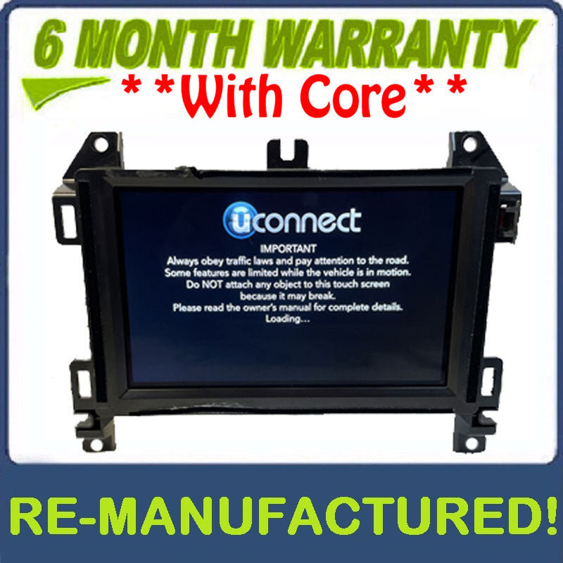 Reman 2019 - 2020 Jeep Wrangler OEM AM FM XM Radio 7" Touch-screen Uconnect VP2_7 JL NA SXM