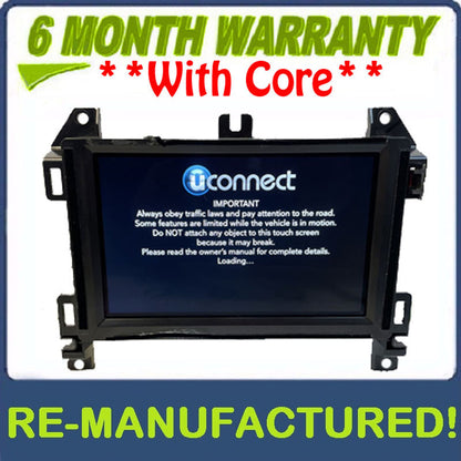Reman 2019 - 2020 Jeep Wrangler OEM AM FM XM Radio 7" Touch-screen Uconnect VP2_7 JL NA SXM