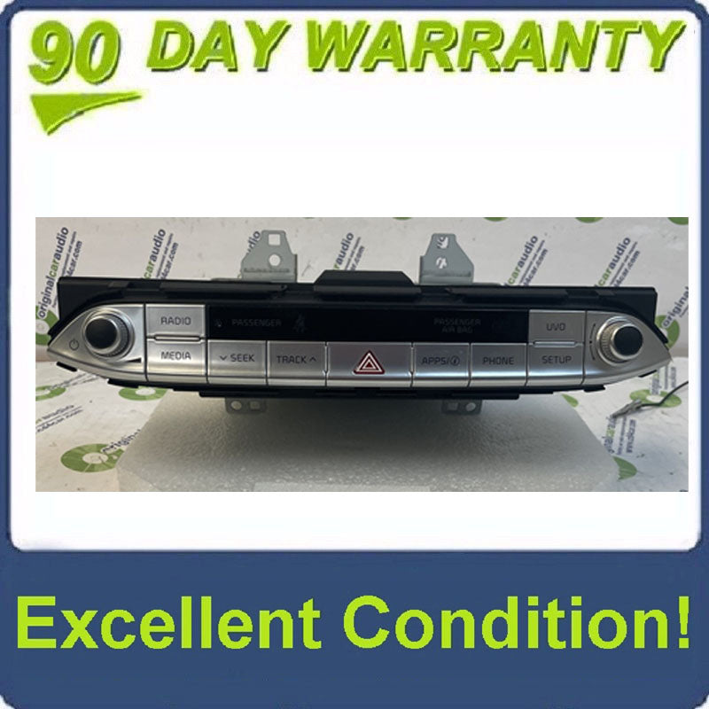 2018-2021 KIA STINGER AUDIO RADIO MEDIA PLAYER  Receiver Assembly w/o Navigation 96160-J5100FHV, 96160-J5110FHV OEM AM FM XM Receiver