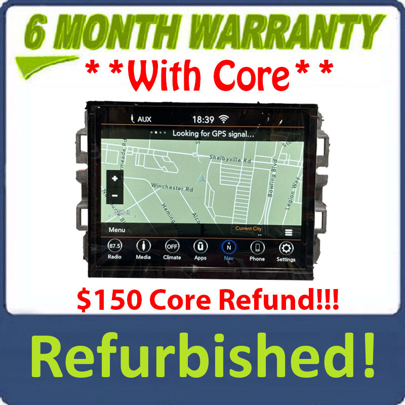 Refurbished 2018 - 2023 Jeep Renegade OEM Uconnect 8.4" Touch Screen Radio Apple CarPlay NAVIGATION