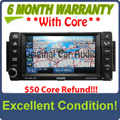 07 08 09 10 Chrysler Jeep Dodge Navigation Radio CD, MP3 and DVD Player RER 2007 2008 2009 2010