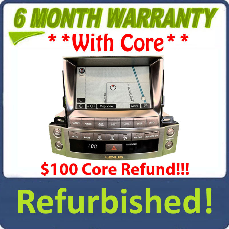 Refurbished 2008-2011 LX570 LEXUS OEM Media Navigation Display Screen Receiver