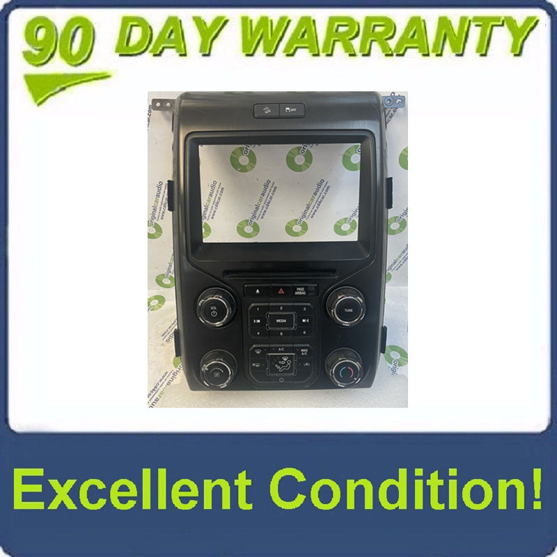 2013 - 2014 FORD RAPTOR F150 8" Touch Screen Radio Bezel Climate Control Panel FACEPLATE ONLY