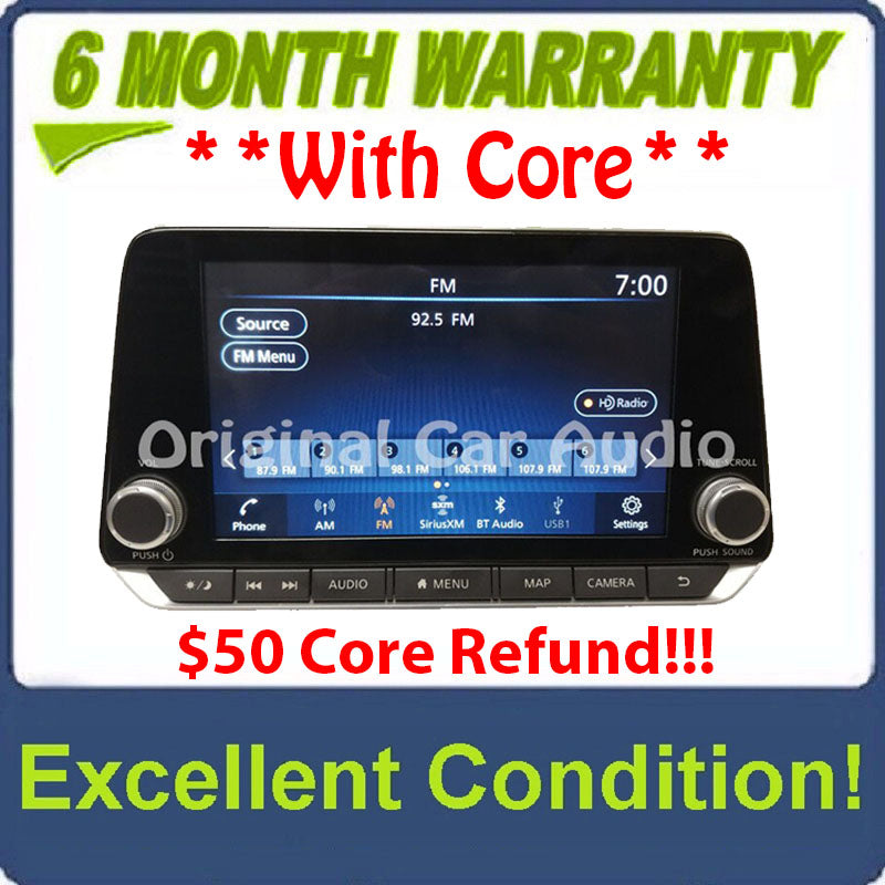 2019 - 2022 Nissan Altima OEM NON-BOSE Touch Screen Navigation AM FM XM Receiver CAR PLAY