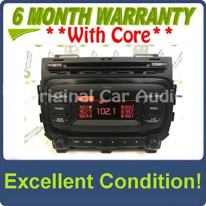 2017 - 2018 Kia Forte5 OEM AM FM SAT Radio CD Player Receiver NO CHROME