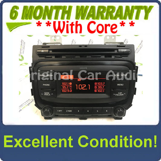 2017 - 2018 Kia Forte5 OEM AM FM SAT Radio CD Player Receiver NO CHROME