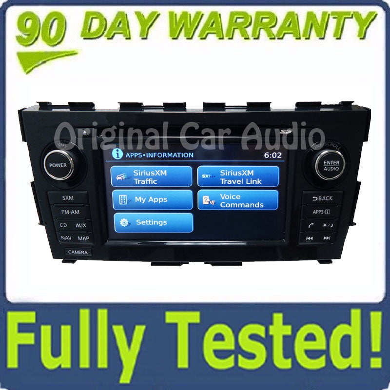 Blemished 2014 - 2016 Nissan Altima OEM XM Radio Navigation MP3 AUX CD Player Receiver