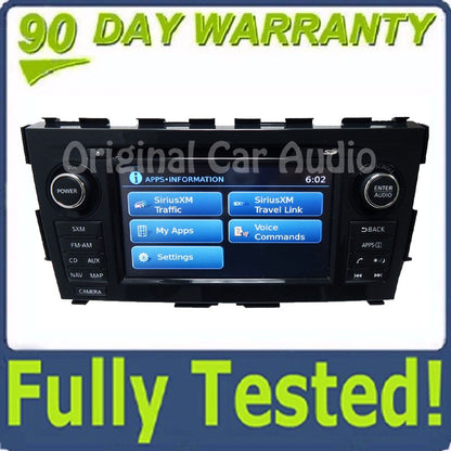 Blemished 2014 - 2016 Nissan Altima OEM XM Radio Navigation MP3 AUX CD Player Receiver