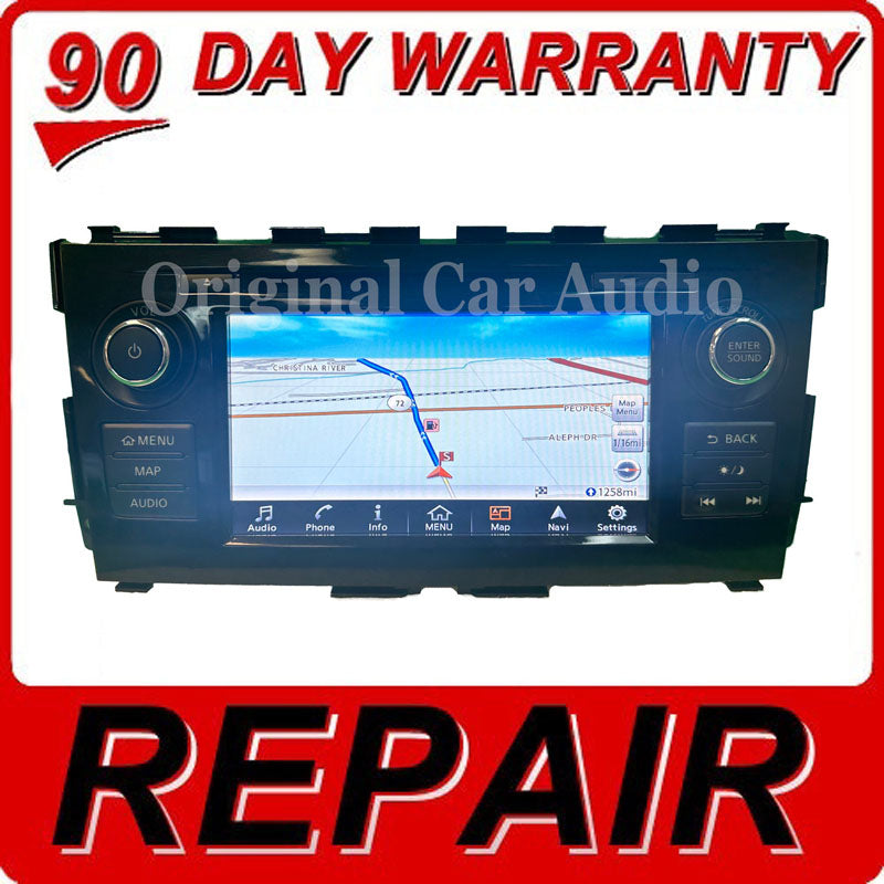 Repair Your 2018 Nissan Altima Navigation AM FM w/ CD Player Radio Screen Replacement Repair Service