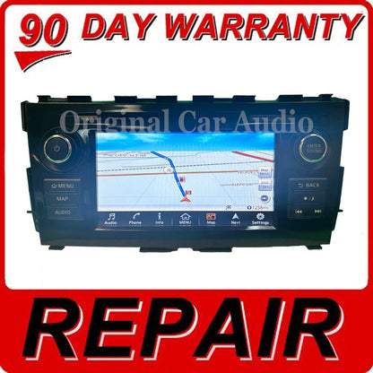 Repair Your 2018 Nissan Altima Navigation AM FM w/ CD Player Radio Screen Replacement Repair Service