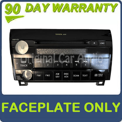 NEW Replacement 2007 - 2012 TOYOTA Tundra OEM Stereo Radio Faceplate Only A51829