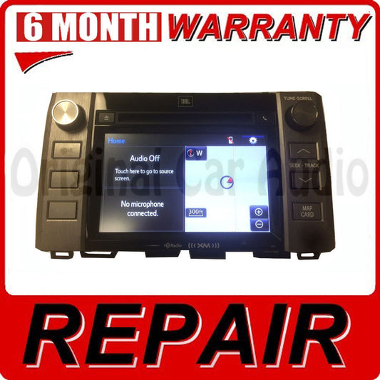 REPAIR YOUR 2014 - 2016 Toyota Tundra OEM Navigation Radio Screen Repair ONLY