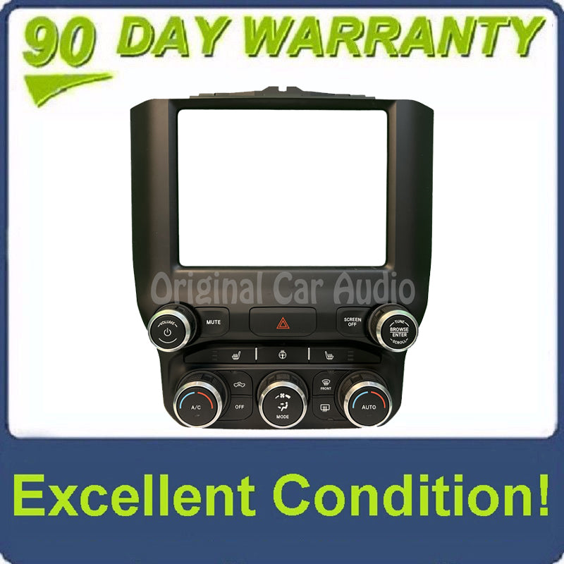 2019 - 2022 Ram 1500 OEM  A/C Heater Temperature Control 8.4" Radio Bezel Trim