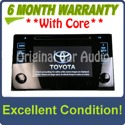 2019 - 2020 Toyota Prius OEM Radio CD Player Display Screen Receiver 510425