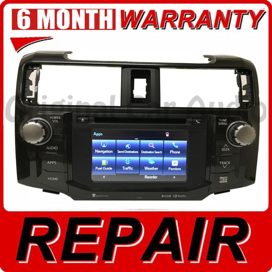 REPAIR 2014 - 2019 Toyota 4Runner Gracenote Entune Navigation Touch Screen Radio