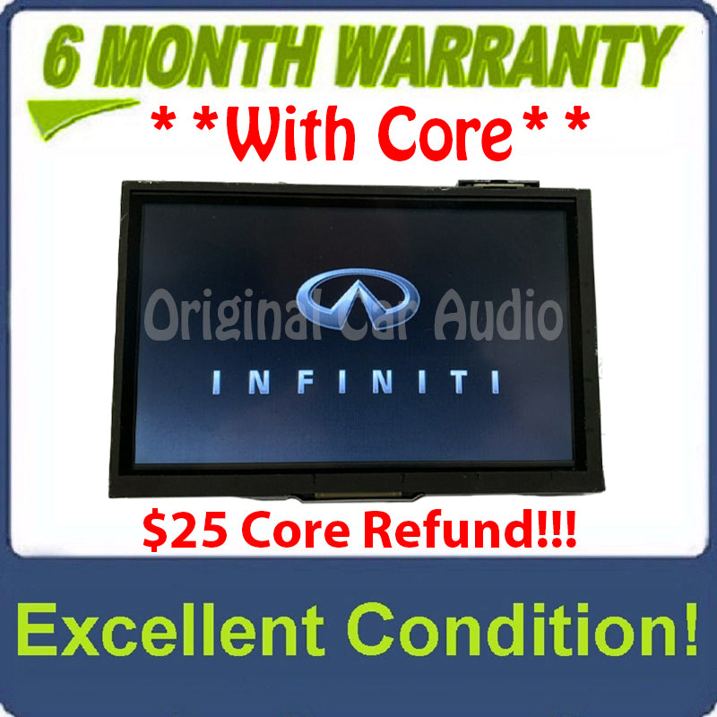2015 - 2019 INFINITI Q50 Q60 OEM Information Multimedia Display Touch Screen