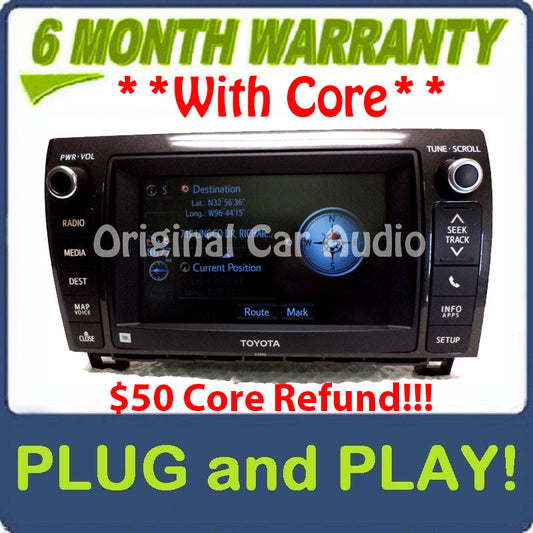 2013 2014 E7043 TOYOTA Tundra Sequoia JBL Navigation GPS CD player MP3 Gracenote HD Bluetooth Radio