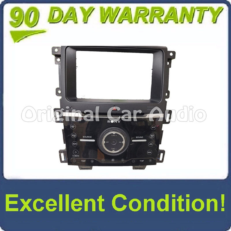 2011 - 2014 Ford Edge OEM Radio AC Dual Climate Control Panel