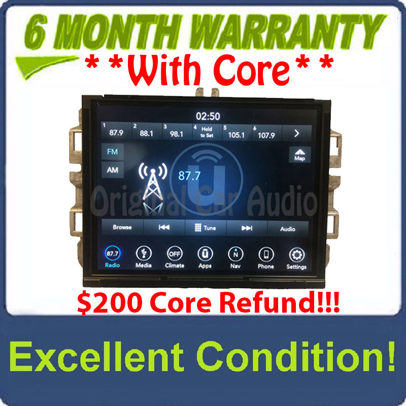 Refurbished 2019 - 2021 Ram Jeep Grand Cherokee OEM Uconnect 8.4 VP4R-A Navigation Multi Media Receiver