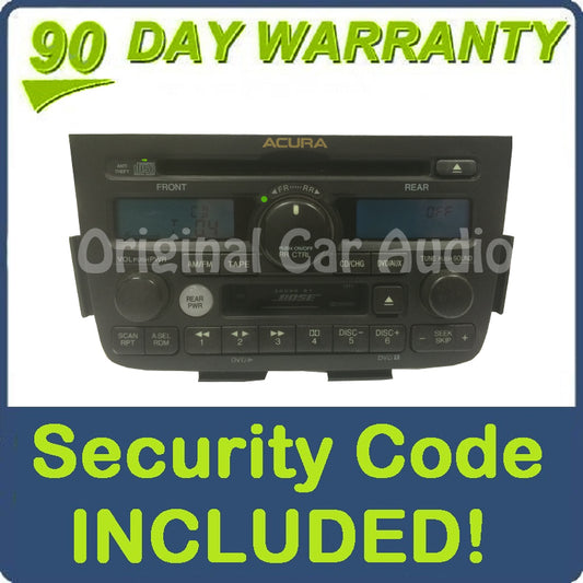01 02 03 04 Acura MDX BOSE Radio Tape CD Player 1XF1 1XF3