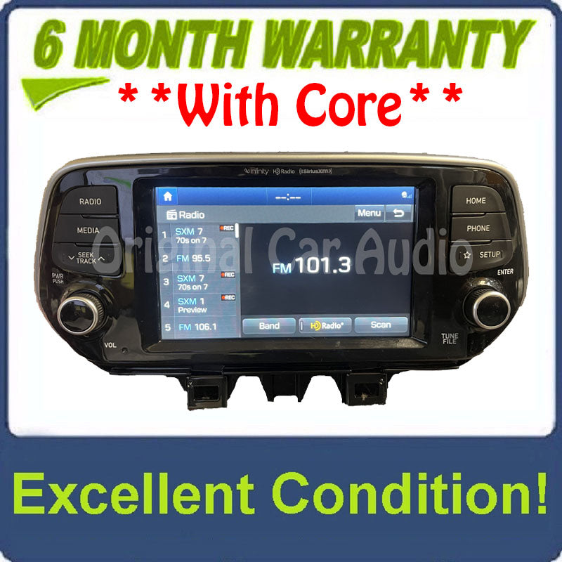 2019 - 2022 Hyundai Tucson OEM Touch Screen Multi Media Apple Car Play Android Auto INFINITY AM FM SAT HD Radio Receiver