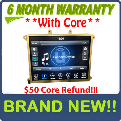 BRAND NEW 2018 - 2022 Jeep Grand Cherokee OEM AM FM Display Screen
