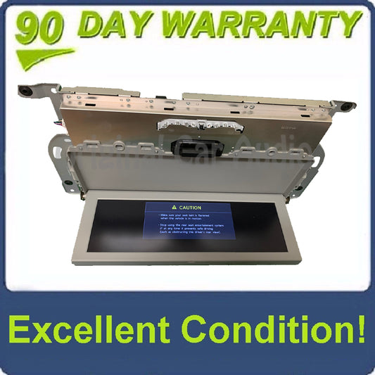 2015 - 2017 Toyota Sienna OEM Roof Mounted Entertainment DVD Display Screen Grey w/o Bezel