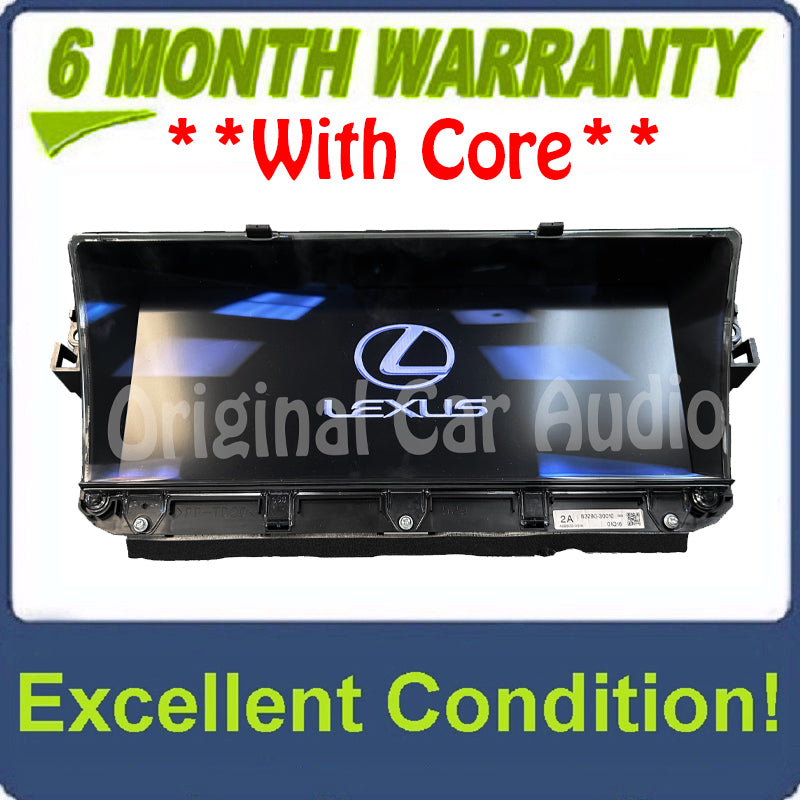 2016-2020 LEXUS GS F NAVIGATION DISPLAY SCREEN RADIO STEREO GPS-TV 83290-30240
