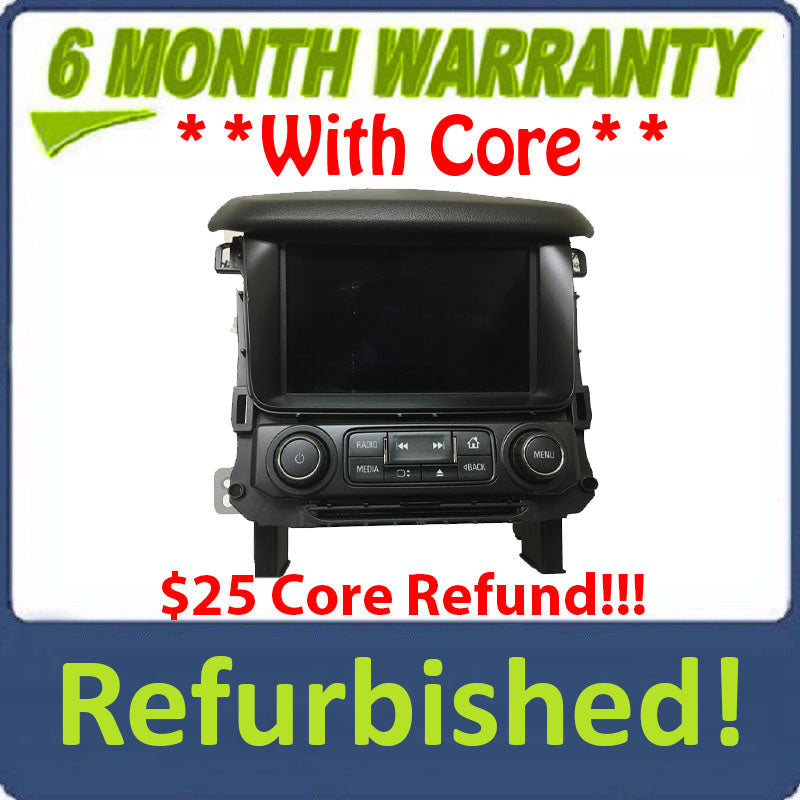 Refurbished 2017 - 2020 GMC Yukon XL 1500 OEM Touch Screen Radio Control Panel Display RSE RED