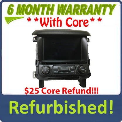 Refurbished 2017 - 2020 GMC Yukon XL 1500 OEM Touch Screen Radio Control Panel Display RSE RED