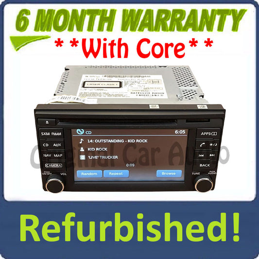Refurbished 2019 - 2021 Nissan Frontier Radio Audio Video Equipment receiver, AM-FM-CD, w/Rockford Fosgate