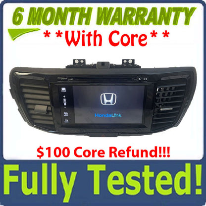 Blemished 2016 - 2017 Honda Accord Touch Screen Non-Nav CD Multi Media Radio Receiver