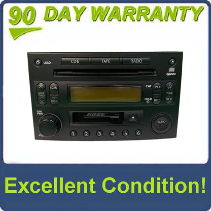 2003 - 2007 Nissan 350Z OEM AM FM Radio Tape Cassette CD Player Receiver CR00A PP-2514L
