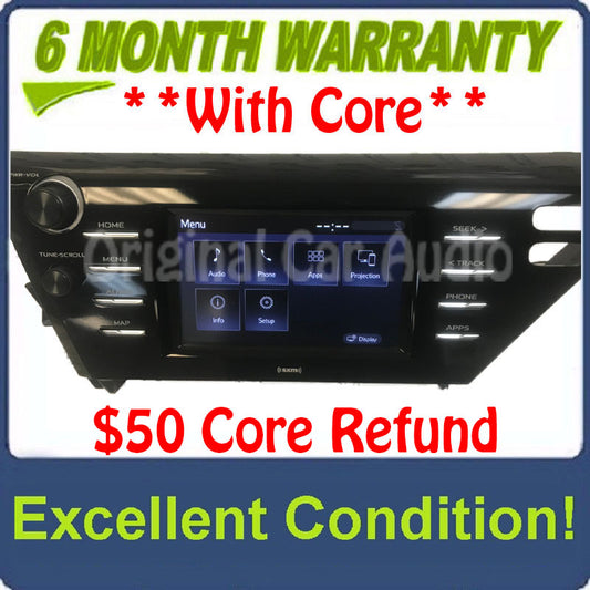 2018-2020 Toyota Camry OEM Navigation Gracenote Entune AM FM XM Radio Receiver
