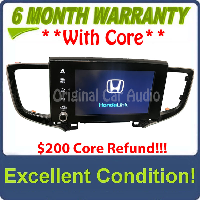 2021 - 2023 Honda Ridgeline OEM Touch Screen Multi Media Bluetooth Apple Car Play Android Auto Display Receiver