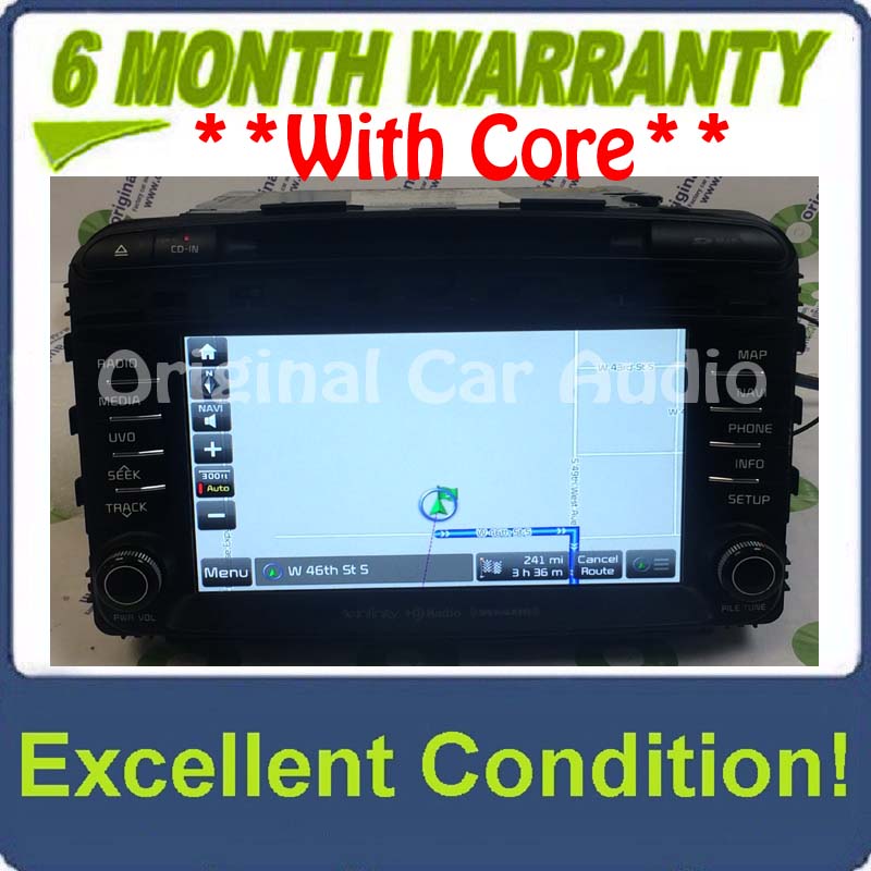 2015 - 2018 Kia Sorrento OEM Navigation Touch Screen HD Radio XM CD Player Infiniti UVO