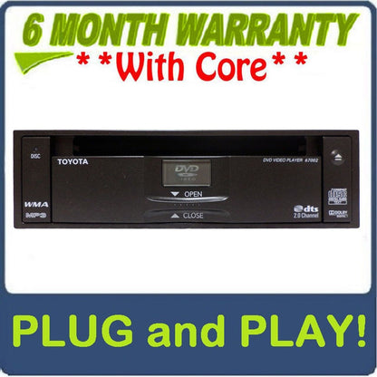 2011 - 2014 TOYOTA Sienna OEM MP3 WMA DISC DVD Player 67002