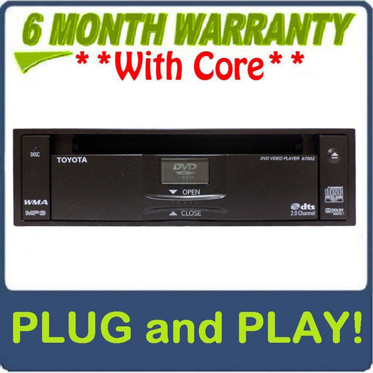 2011 - 2014 TOYOTA Sienna OEM MP3 WMA DISC DVD Player 67002