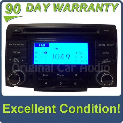 2013 - 2014 Hyundai Sonata OEM AM FM MP3 CD Player Satellite Radio Stereo Receiver