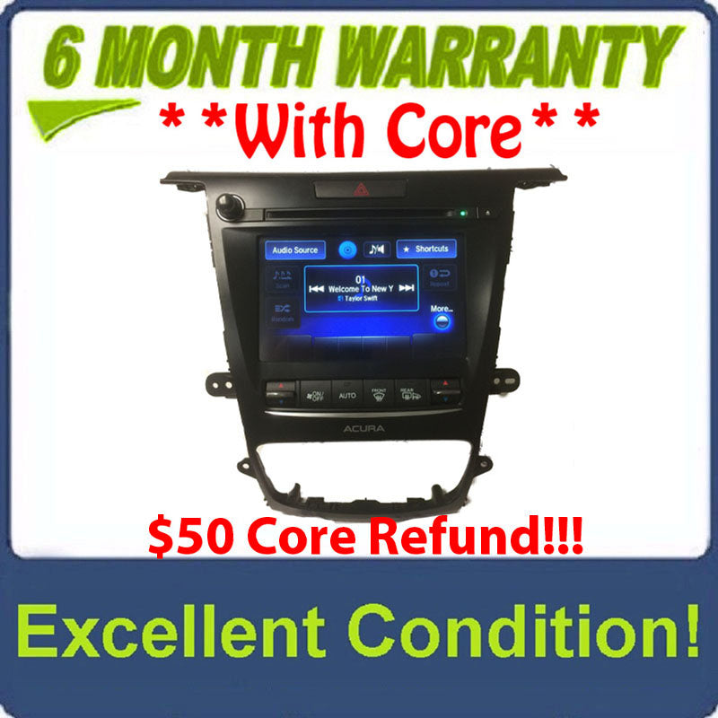 2015 - 2017 Acura TLX OEM Non Navigation Radio Display Screen Receiver w/o Controller