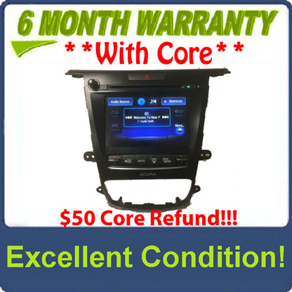 2015 - 2017 Acura TLX OEM Non Navigation Radio Display Screen Receiver w/o Controller