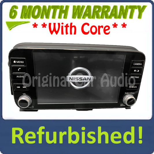 Refurbished 2020 - 2024 Nissan Kicks Versa OEM Touch Screen Multi Media Bluetooth Car Play Android Auto Radio Receiver - Analog