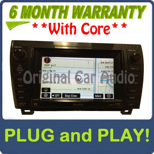2007 - 2009 Toyota Sequoia Tundra JBL Navigation Radio CD Player OEM