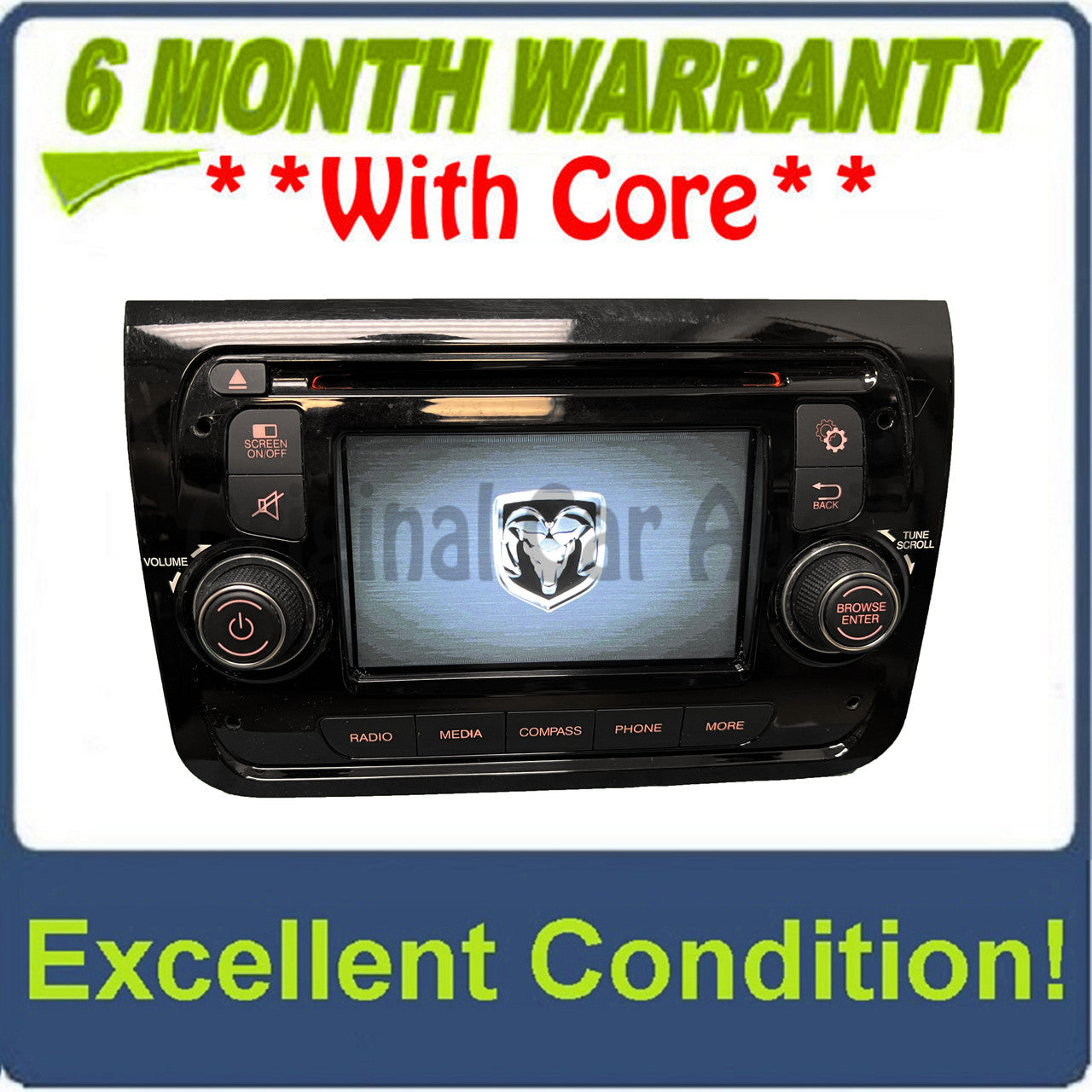 2014 - 2017 Ram ProMaster 1500 OEM Continental VP2 637R NAFTA SXM Radio Receiver