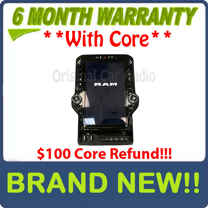 NEW 2019 - 2020 Dodge Ram 1500 OEM Navigation Center Stack 12" Touch Screen Display Control Panel